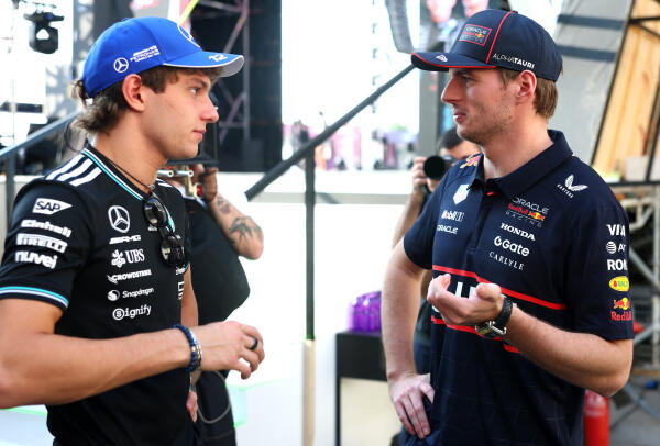Kimi Antonelli en Max Verstappen - F1 Grand Prix van Qatar 2025