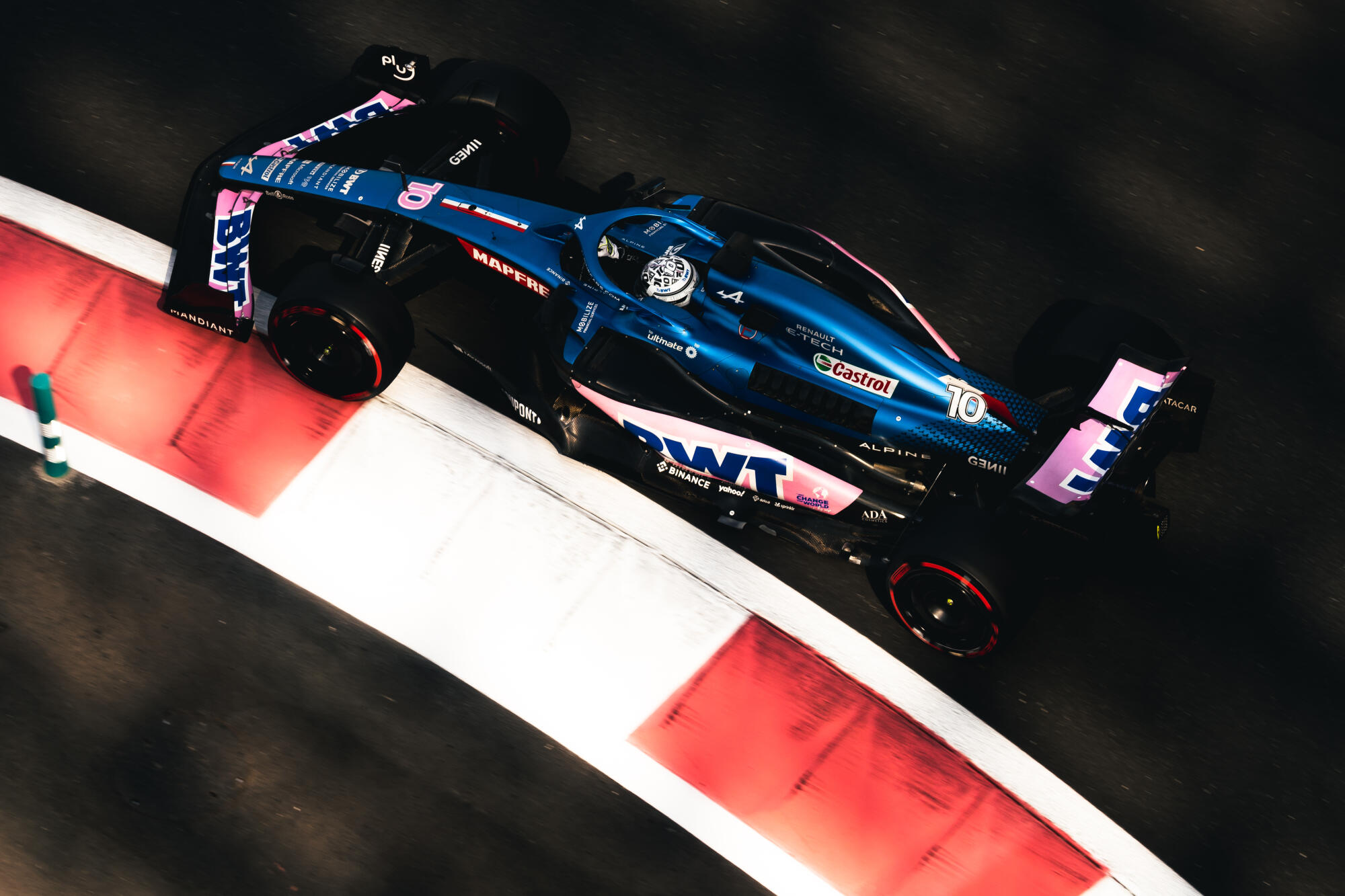 Pierre Gasly Alpine Abu Dhabi test 2022