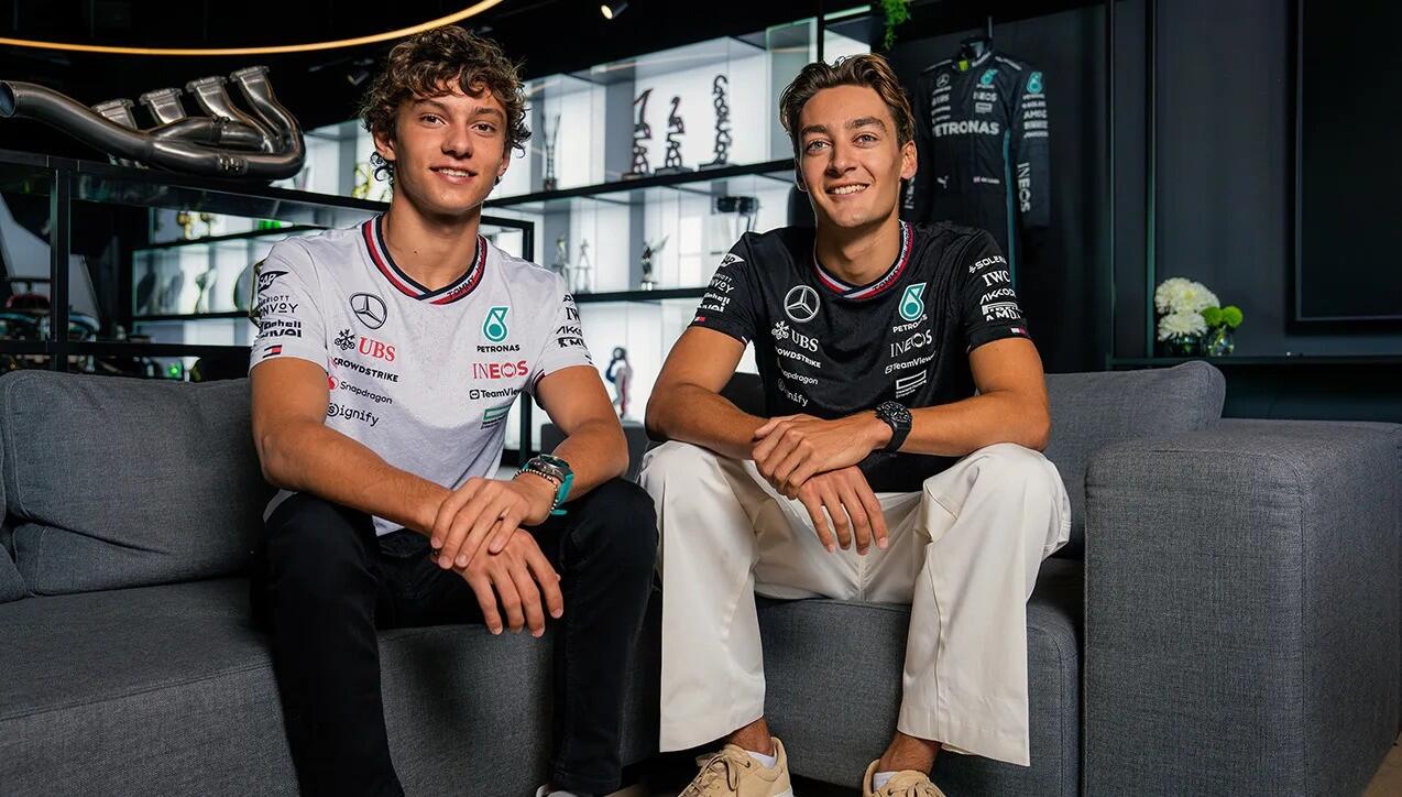 Antonelli en Russell echt