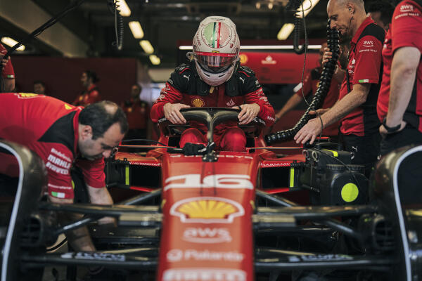 Ferrari Leclerc Abu Dhabi 2023