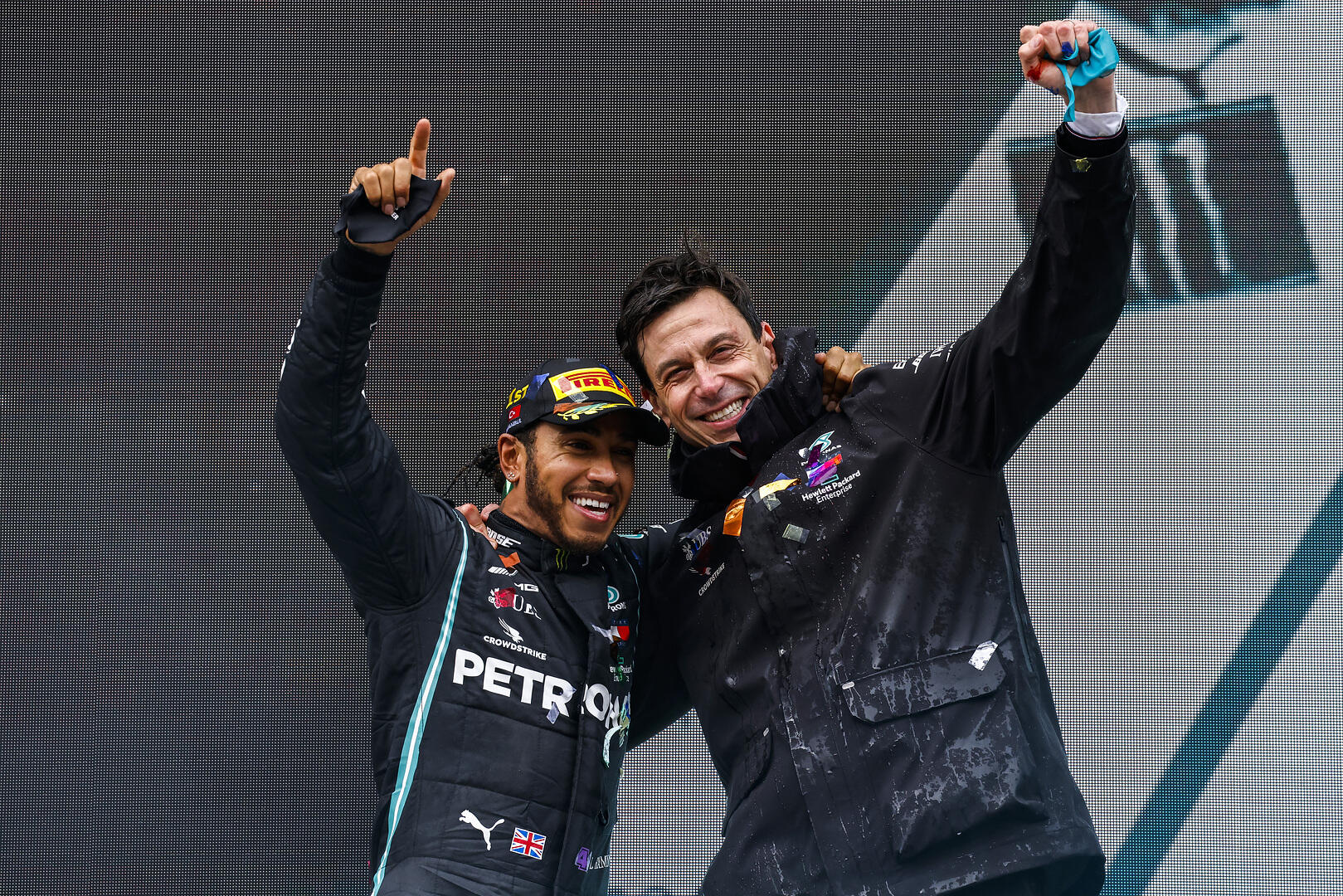 Wolff Hamilton podium