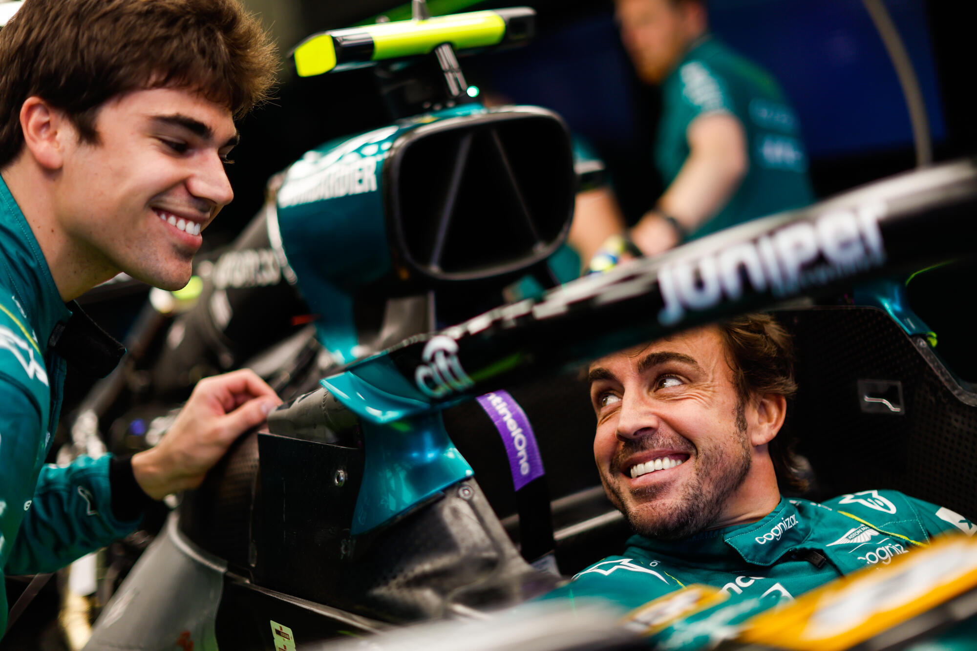 Stroll en Alonso auto Baku 2023