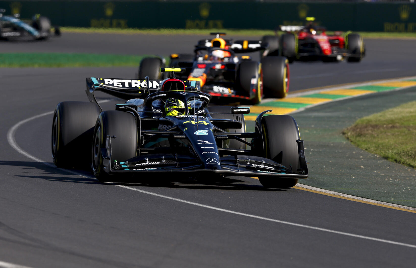 Lewis Hamilton auto zondag Australië 2023