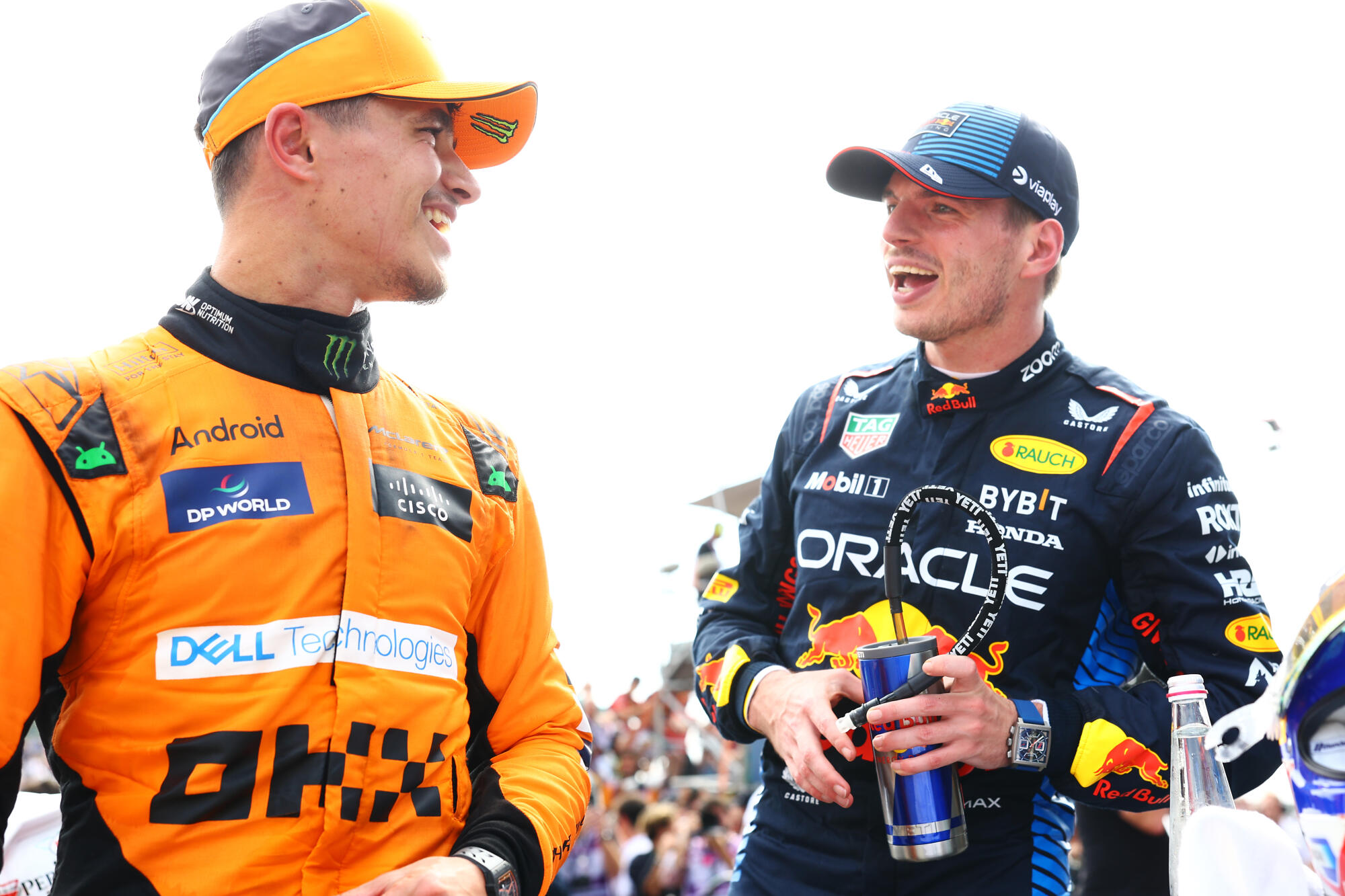Verstappe en Norris
