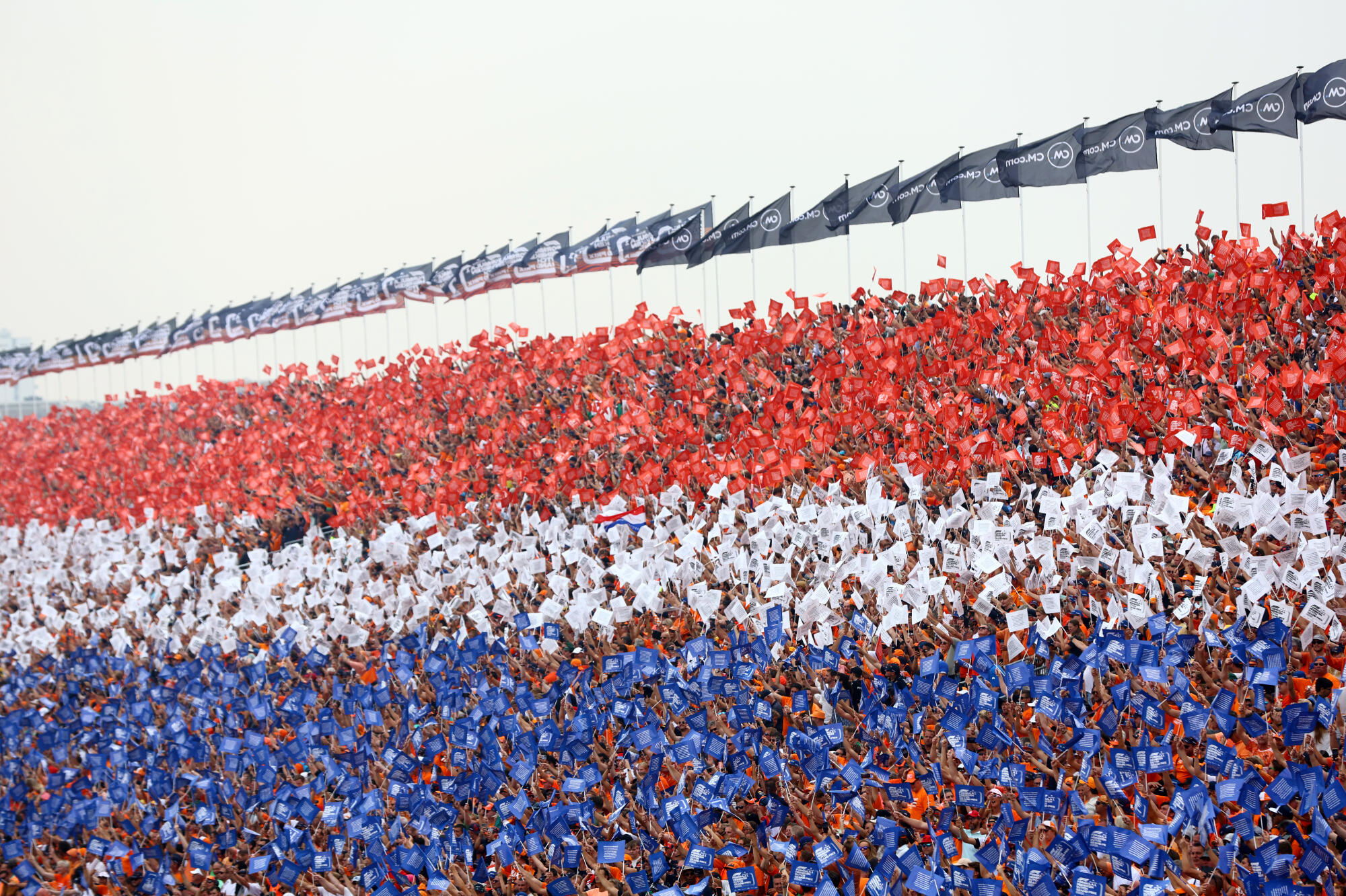 Rood wit blauw fans, Zandvoort, 2022