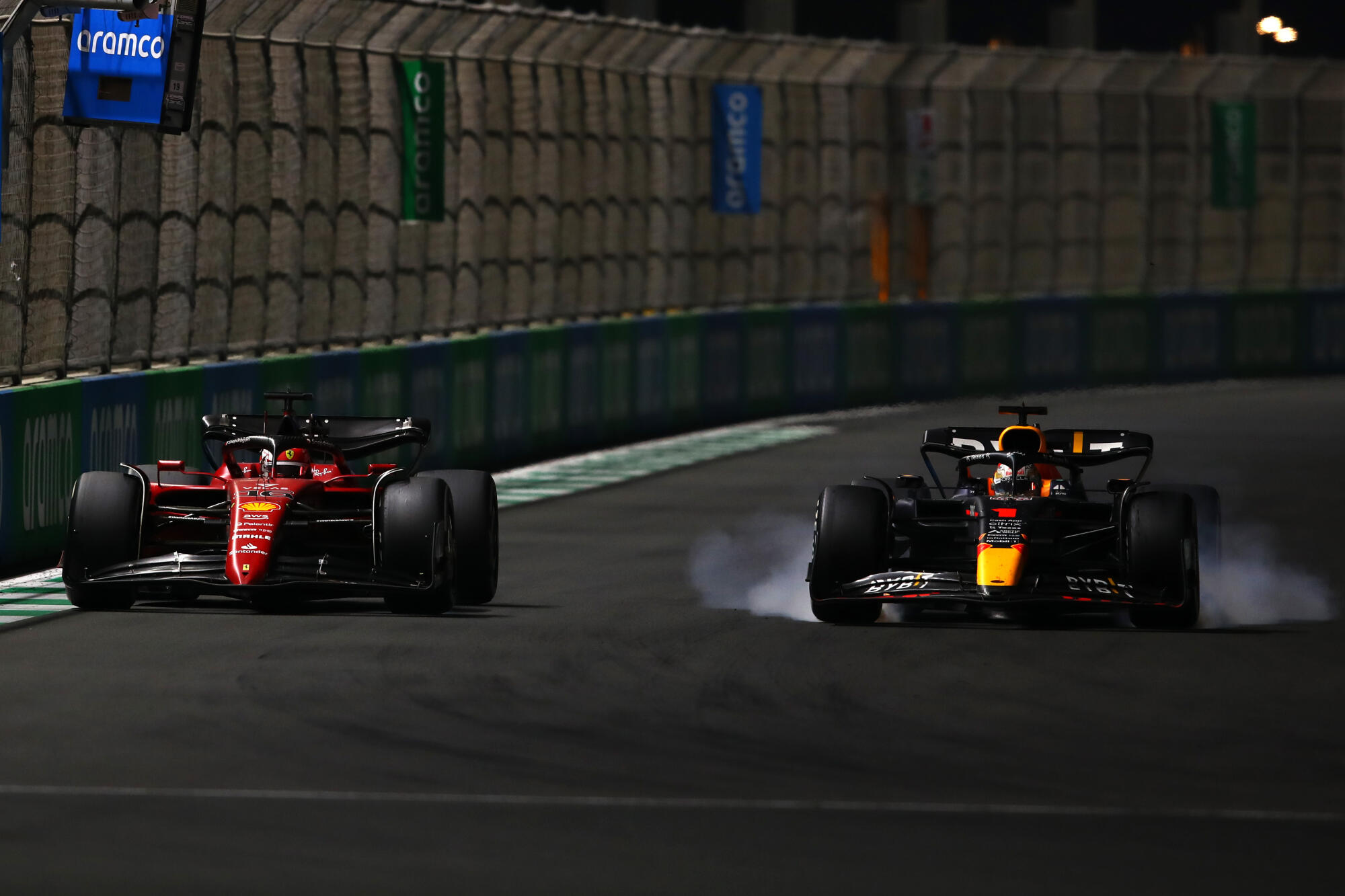 Leclerc Verstappen Saudi Arabia