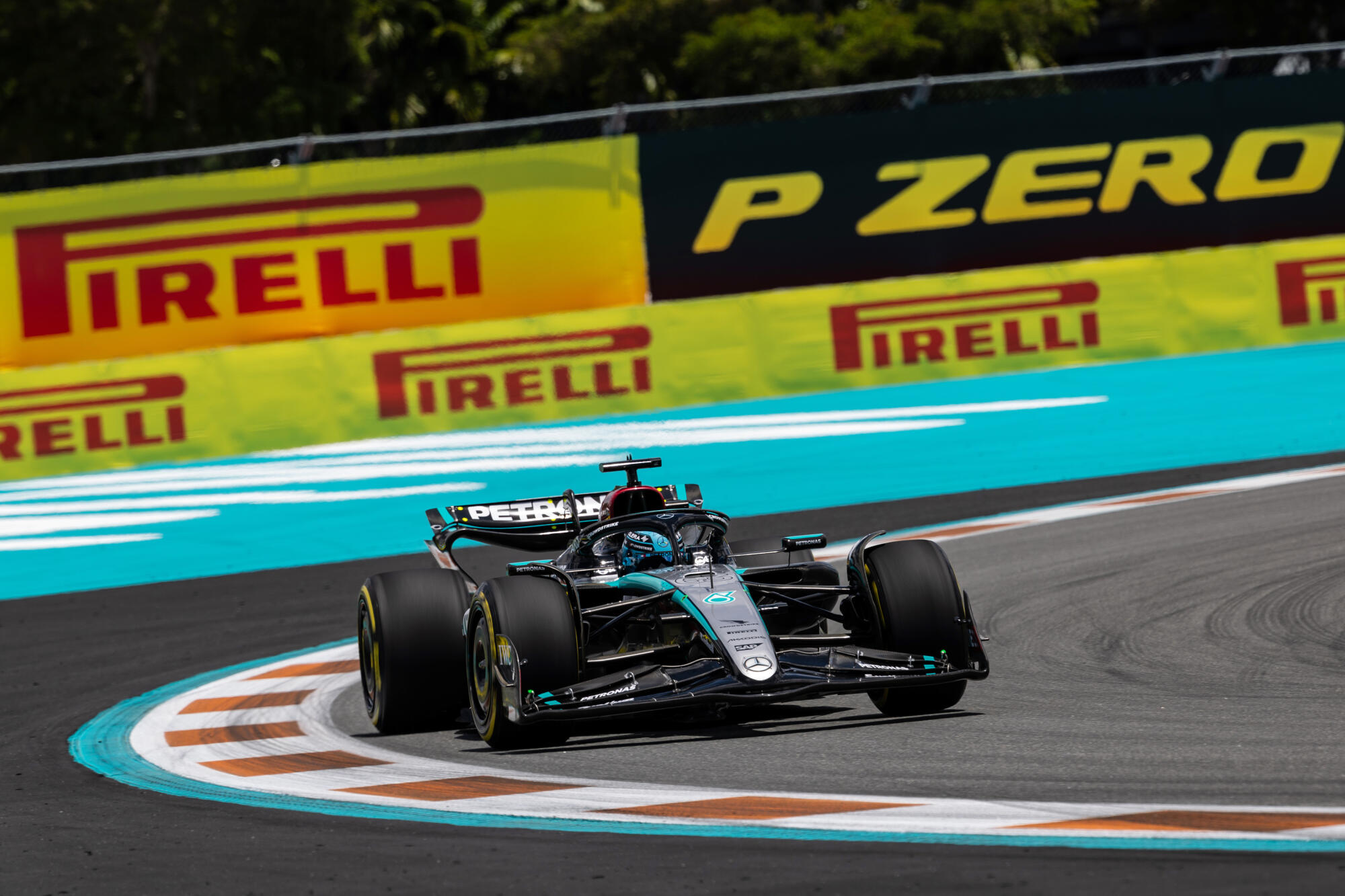 George Russell Mercedes Miami 2024