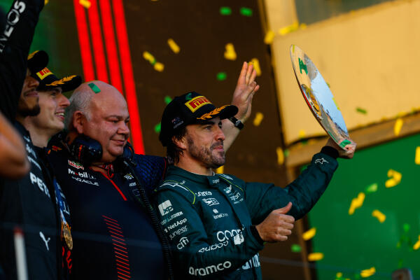 Fernando Alonso podium Australië 2023