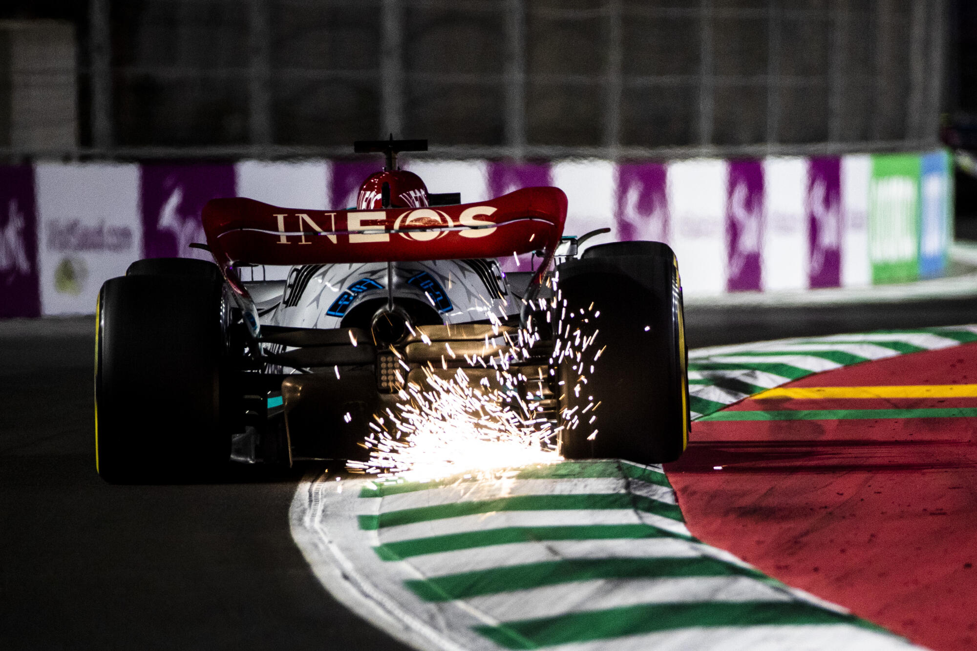 Mercedes W13 Saoedi Arabie vonken
