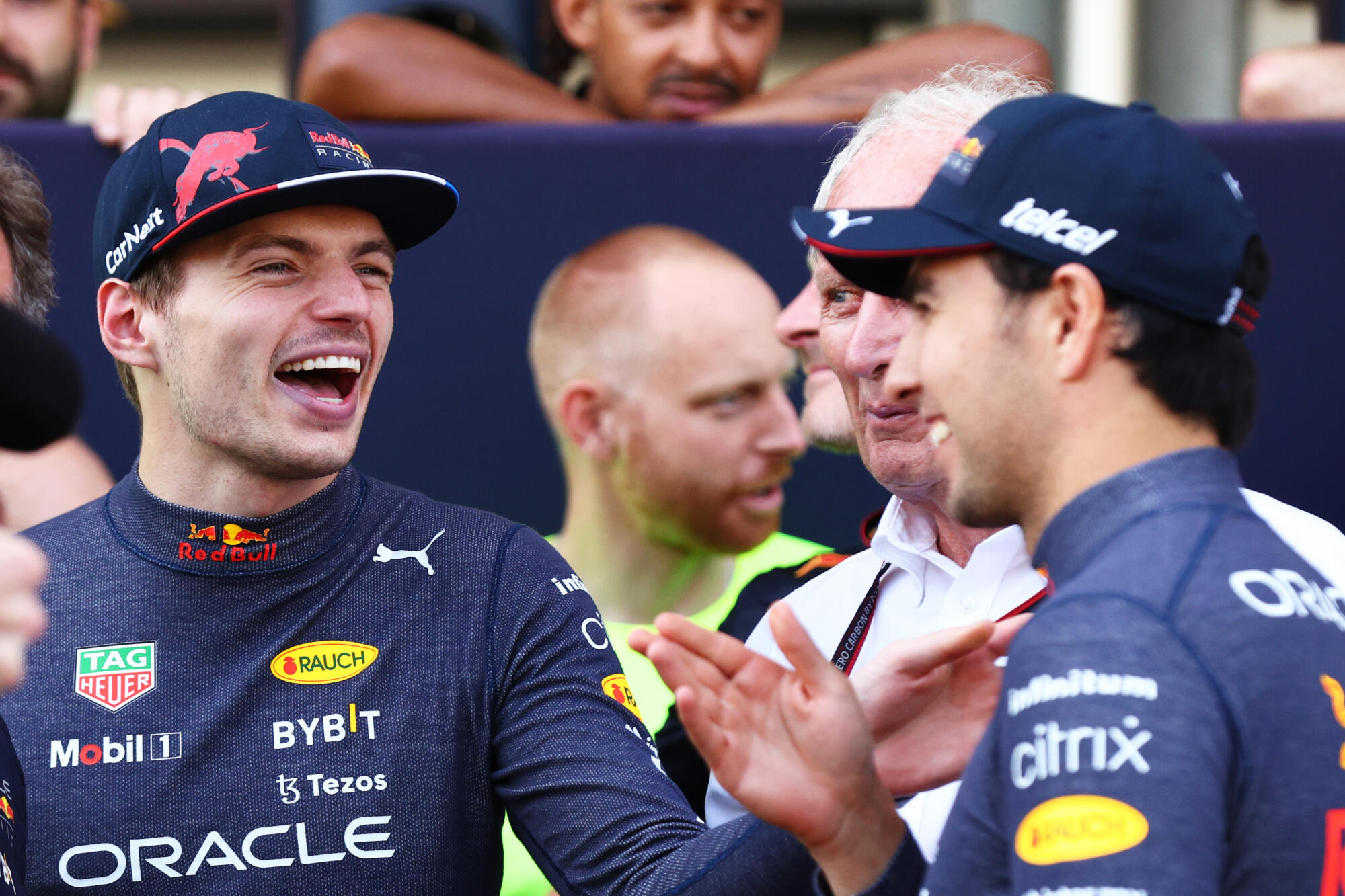 verstappen en perez bakoe