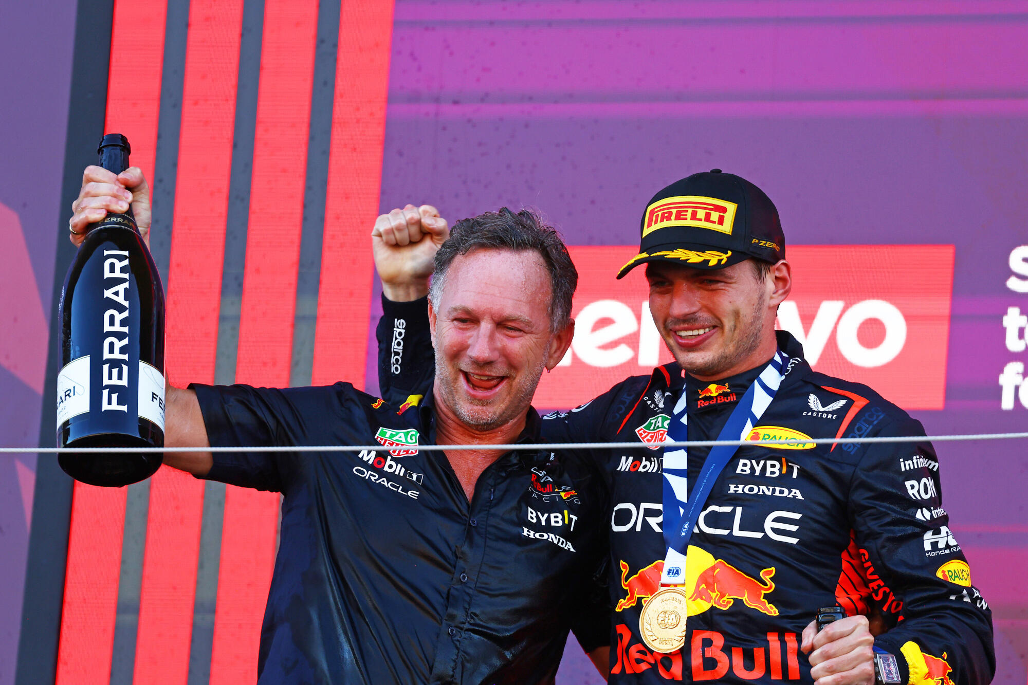 Horner en Verstappen. Japan.2023