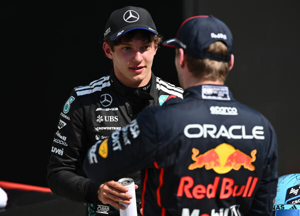 Max Verstappen en Kimi Antonelli (1) - GP Canada 2025