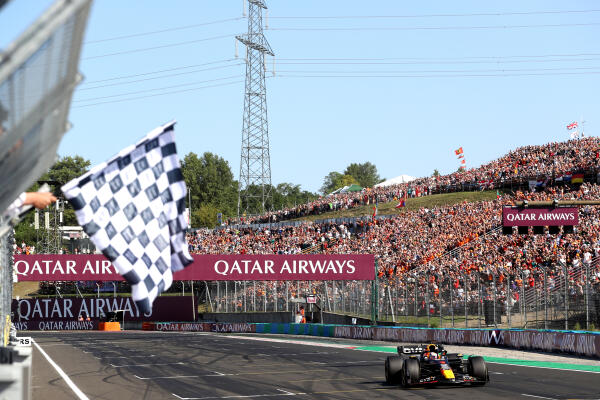 Verstappen hongarije 2023 finish