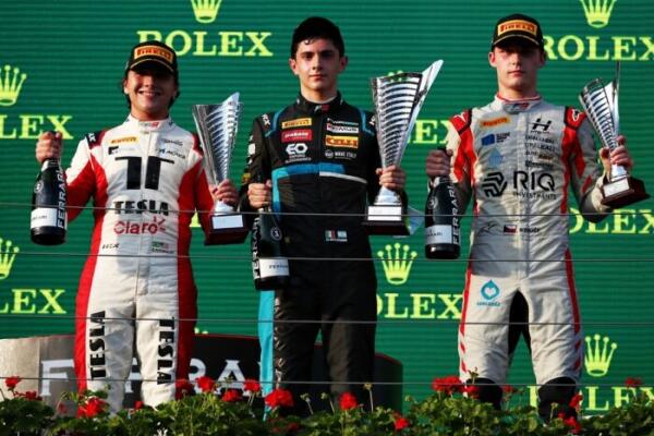Matteo Nannini / Enzo Fittipaldi / Roman Stanek / Formule 3 / Hongarije / 2021