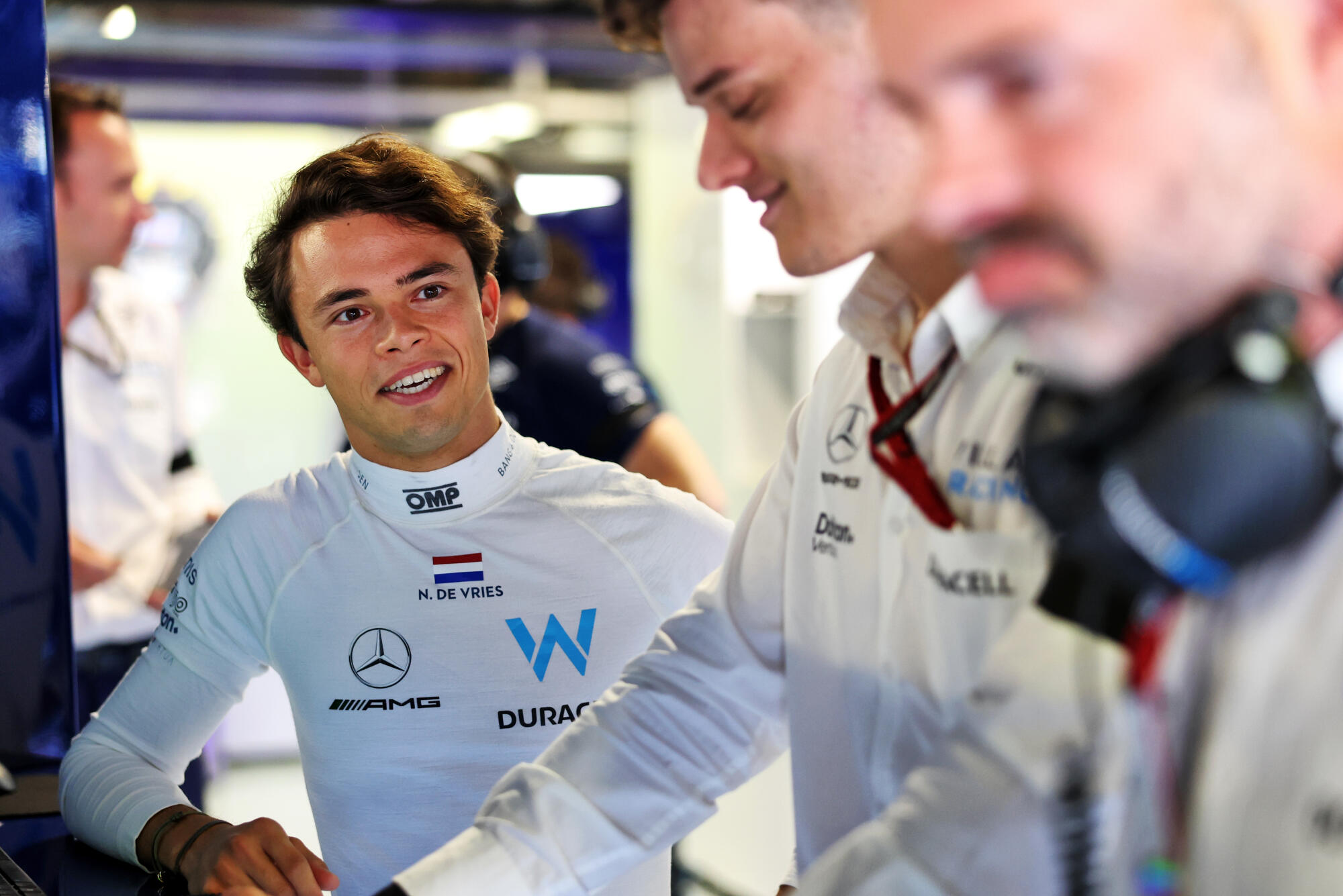 Nyck de Vries garage Williams