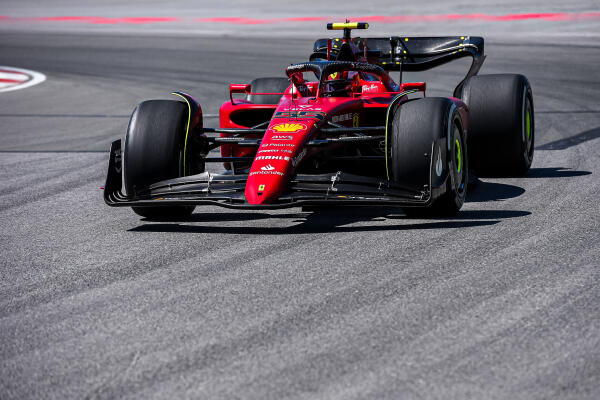 Sainz rijdend rechtsvoor - Canada 2022