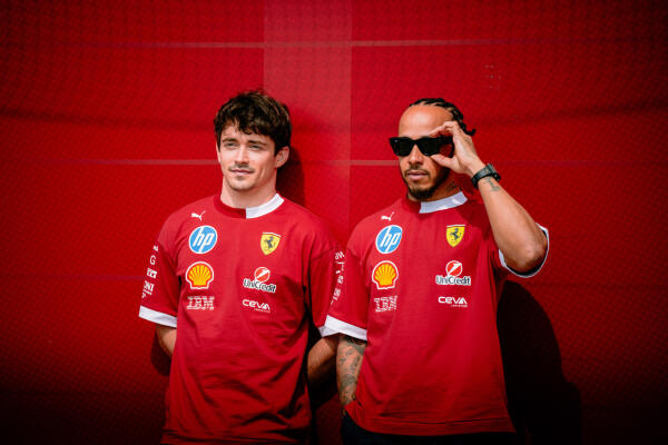 Charles Leclerc en Lewis Hamilton - GP Canada 2025