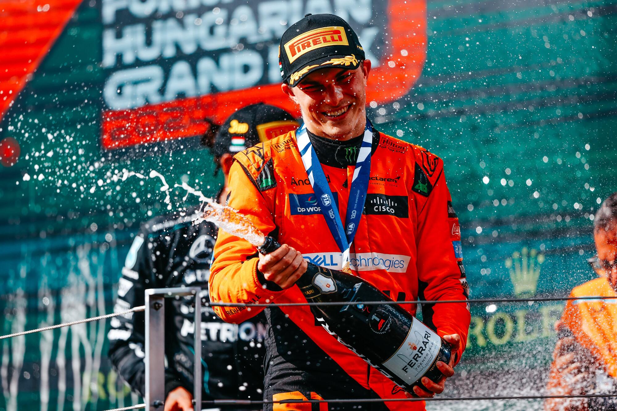 Oscar Piastri podium Hongarije 2024