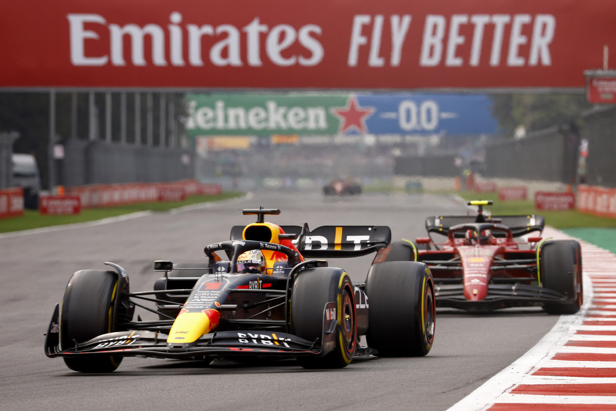 Verstappen Sainz Mexico 2022