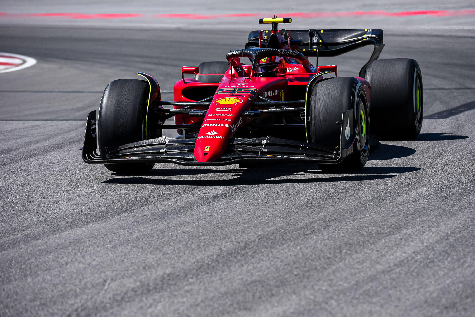 Sainz rijdend rechtsvoor - Canada 2022
