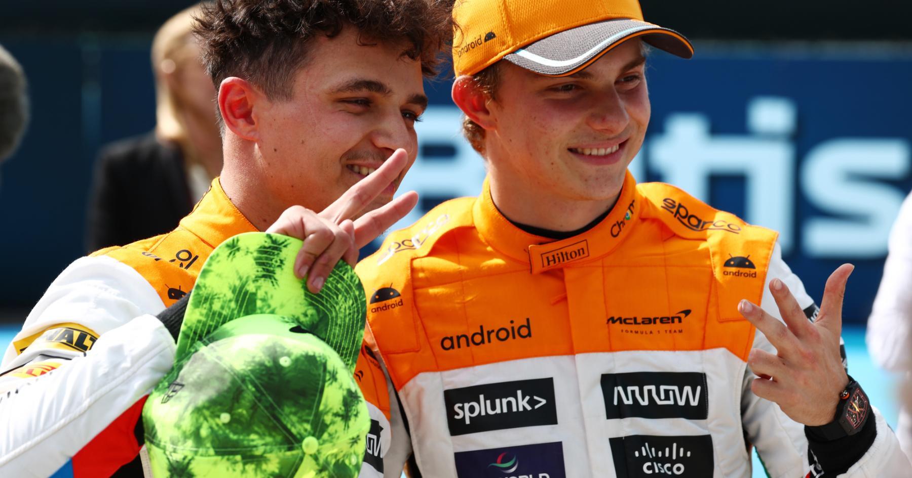 Norris en Piastri