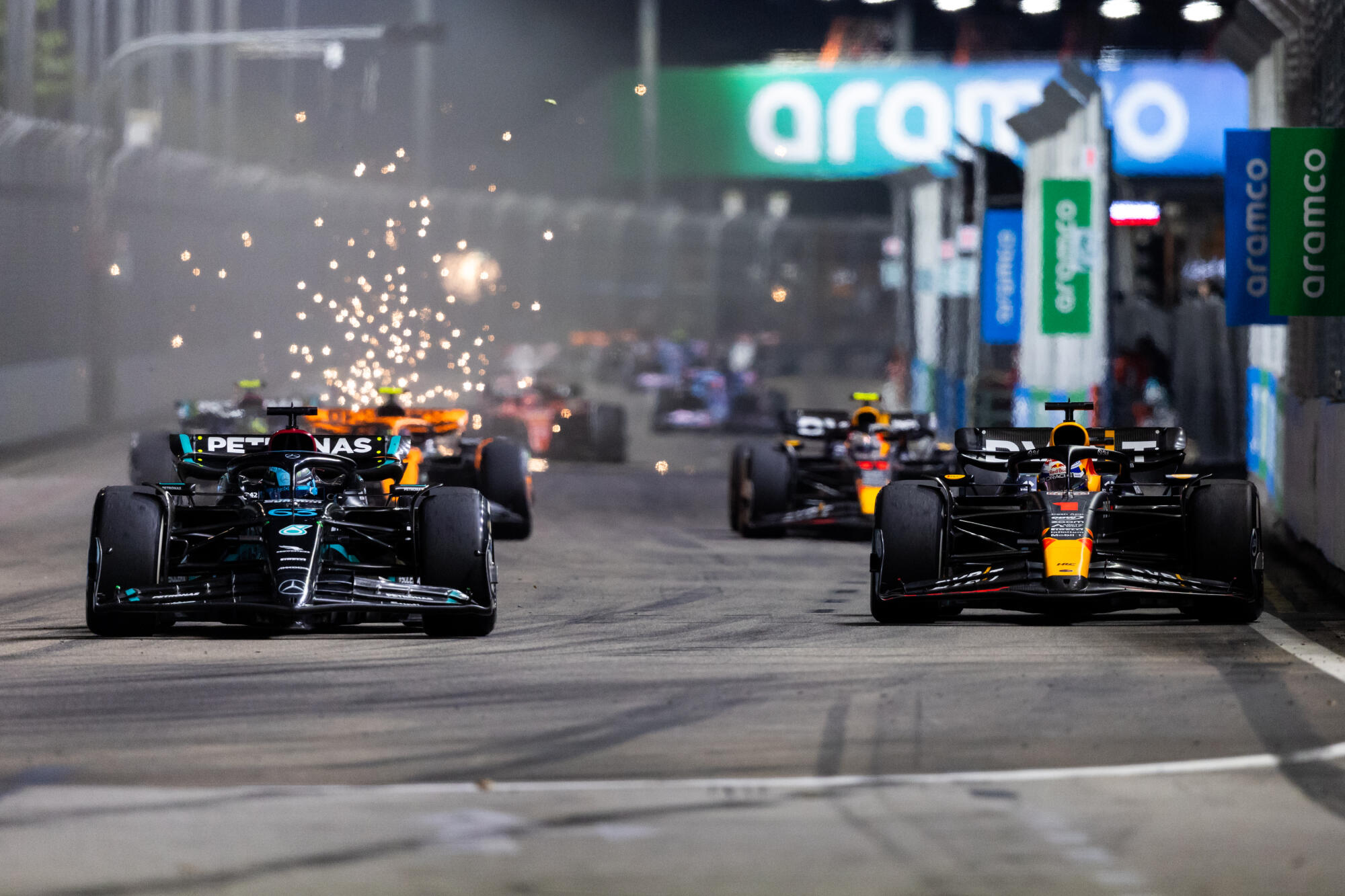 Red Bull Mercedes Singapore 2023