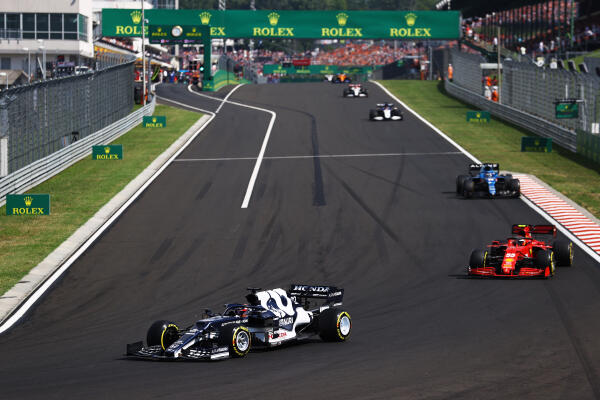 Start:fininsh Hungaroring Hongarije