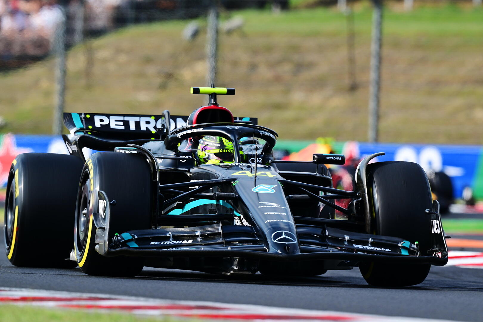 Lewis Hamilton zaterdag Hongarije 2023