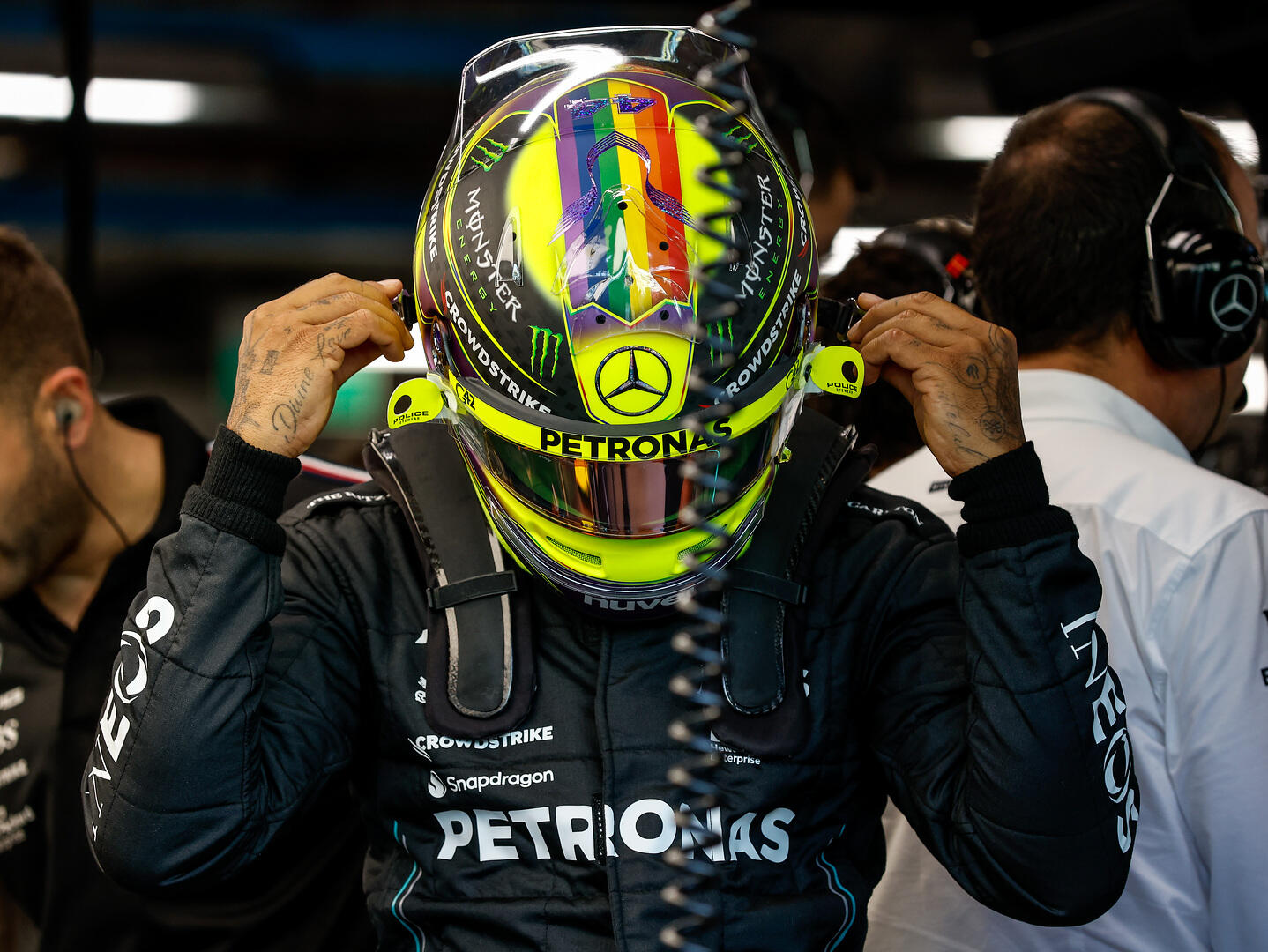 Lewis Hamilton vrijdag Singapore 2023
