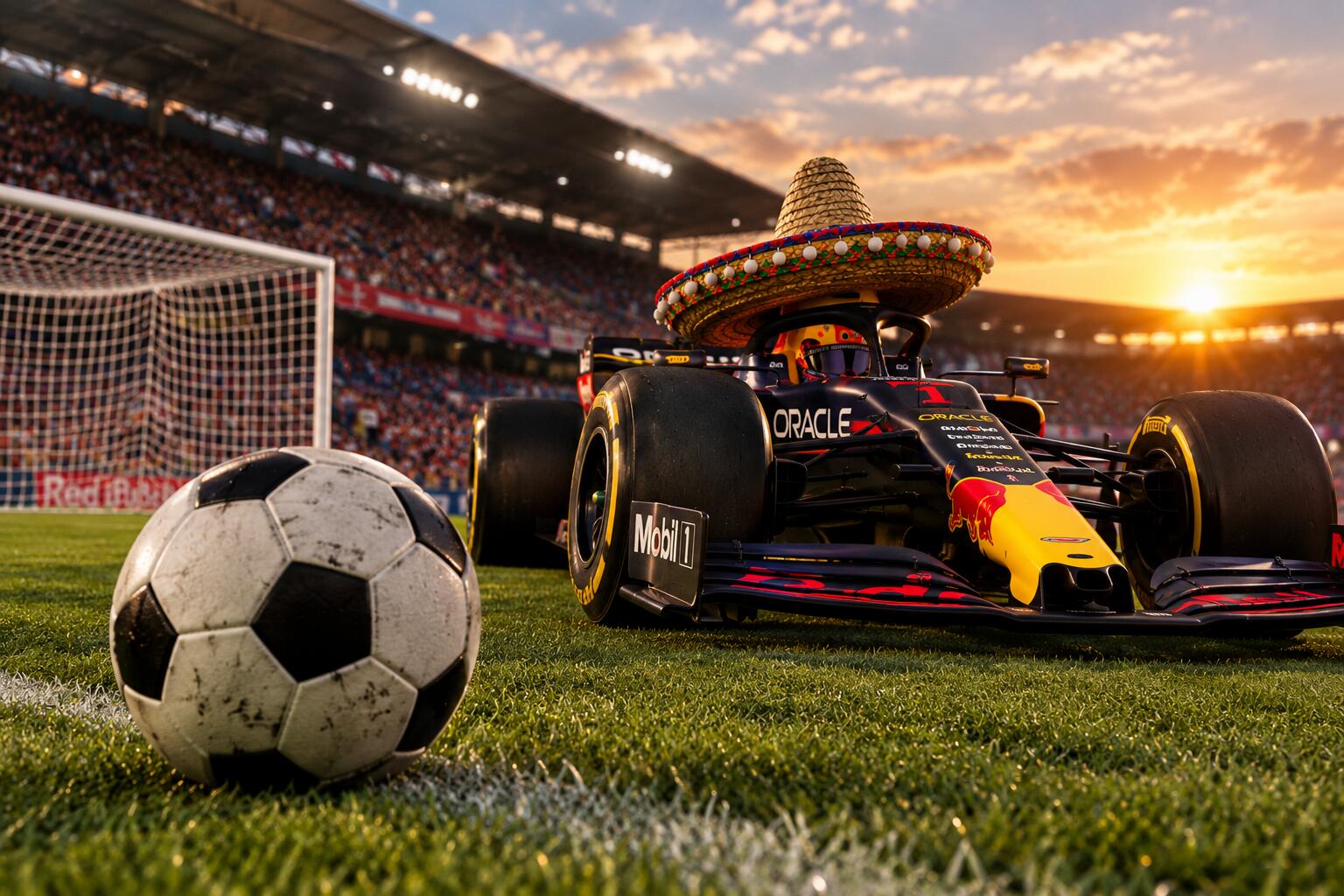 formule-1-met-sombrero-op-het-voetbalveld