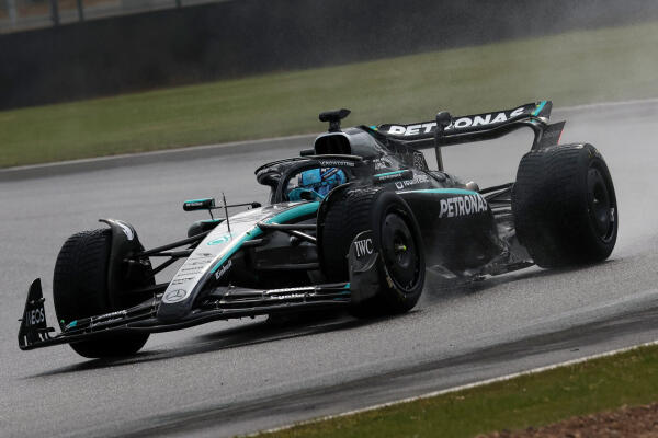 George Russell testen Silverstone 2025,