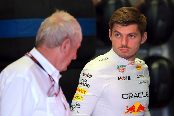 Helmut Marko en Max Verstappen - F1 Grand Prix van Mexico 2025